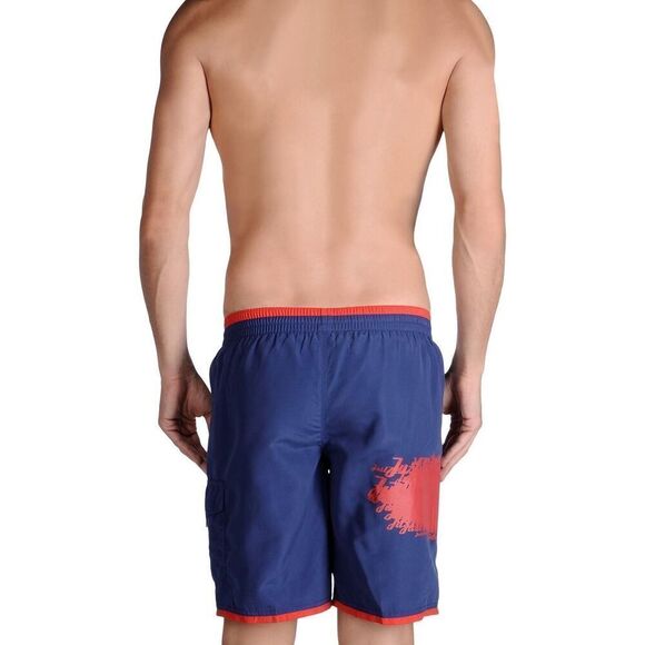 New Just Cavalli Men XXS / 44 Navy & Red Board Swim Shorts Beach Trunks + Pocket - Picture 5 of 6